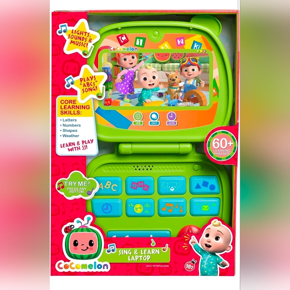 CoComelon Sing and Learn Laptop Toy for Kids: NEW IN BOX